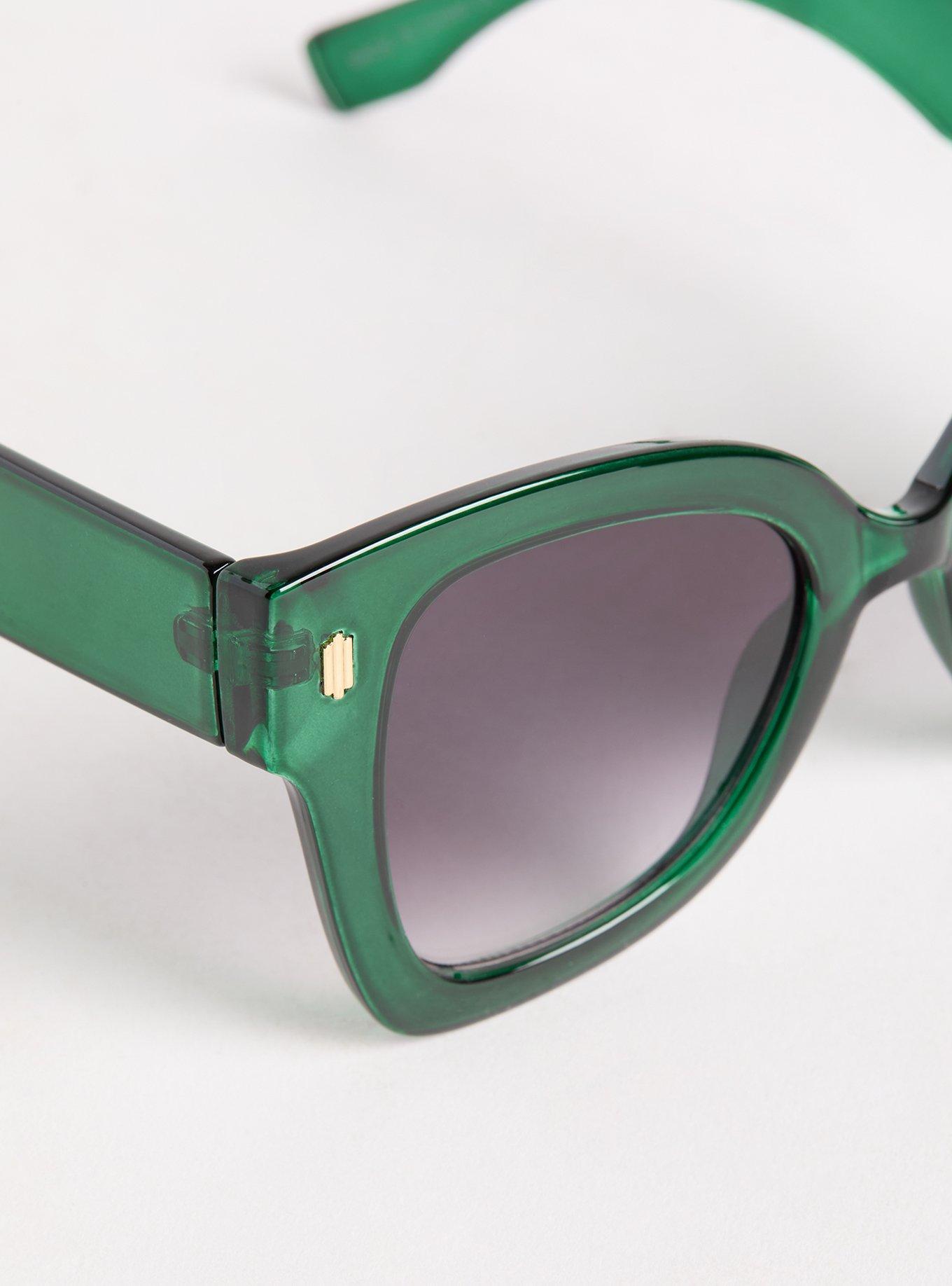 Squoval Cateye Smoke Lens Sunglasses
