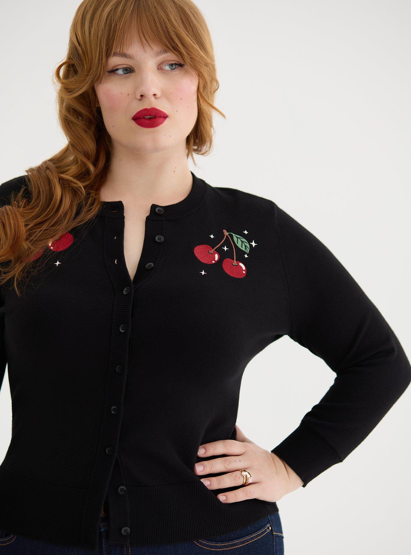 Retro Chic Embroidered Cardigan