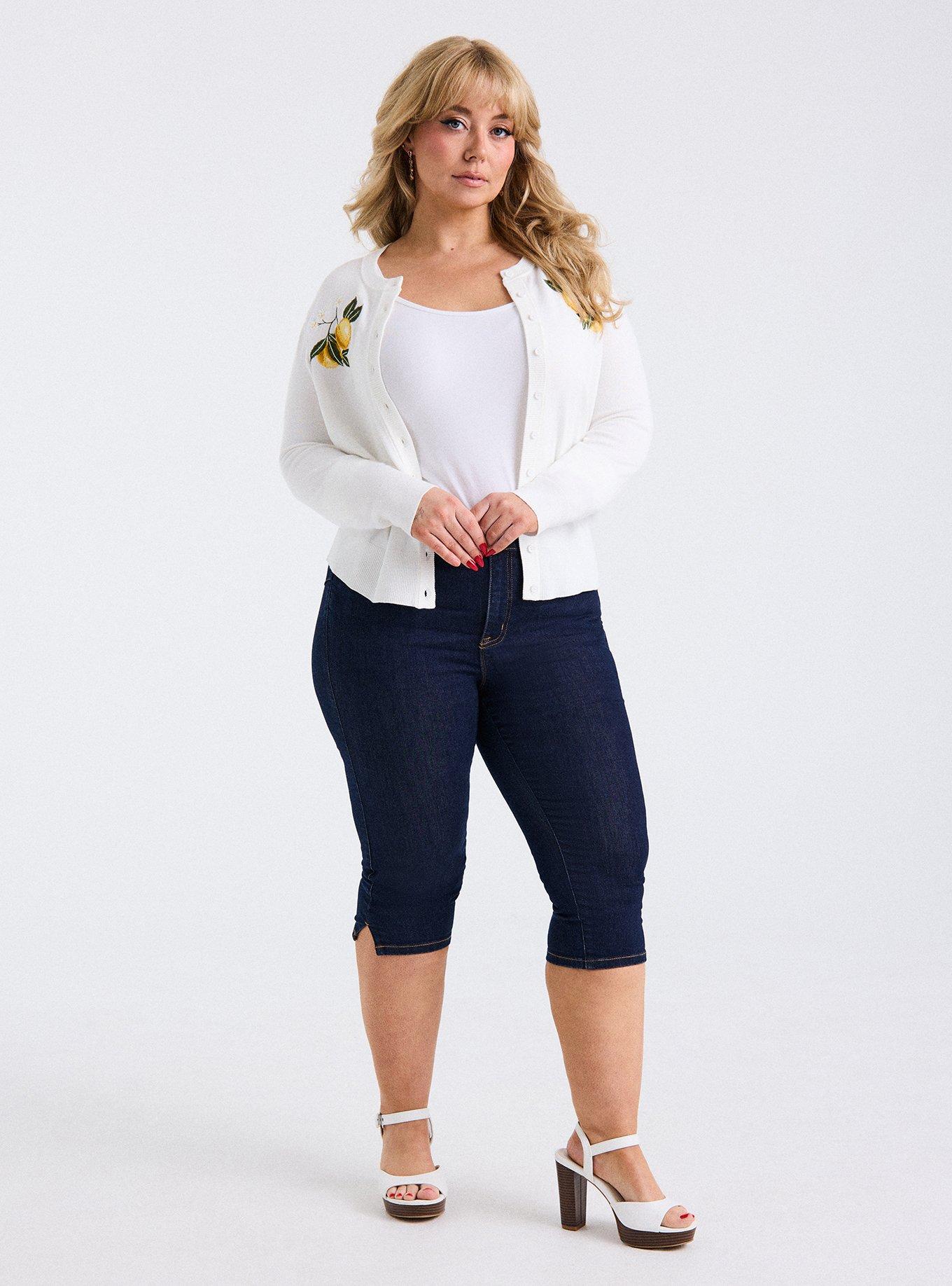 Retro Chic Embroidered Cardigan, TWO LEMONS BLANC DE BLANC, alternate