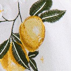 Retro Chic Embroidered Cardigan, TWO LEMONS BLANC DE BLANC, swatch