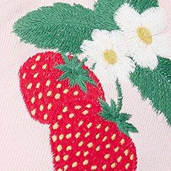 Retro Chic Embroidered Cardigan, TWIN STRAWBERRIES ICY PINK, swatch