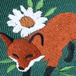 Plus Size Retro Chic Embroidered Cardigan, FOXY FLORAL, swatch