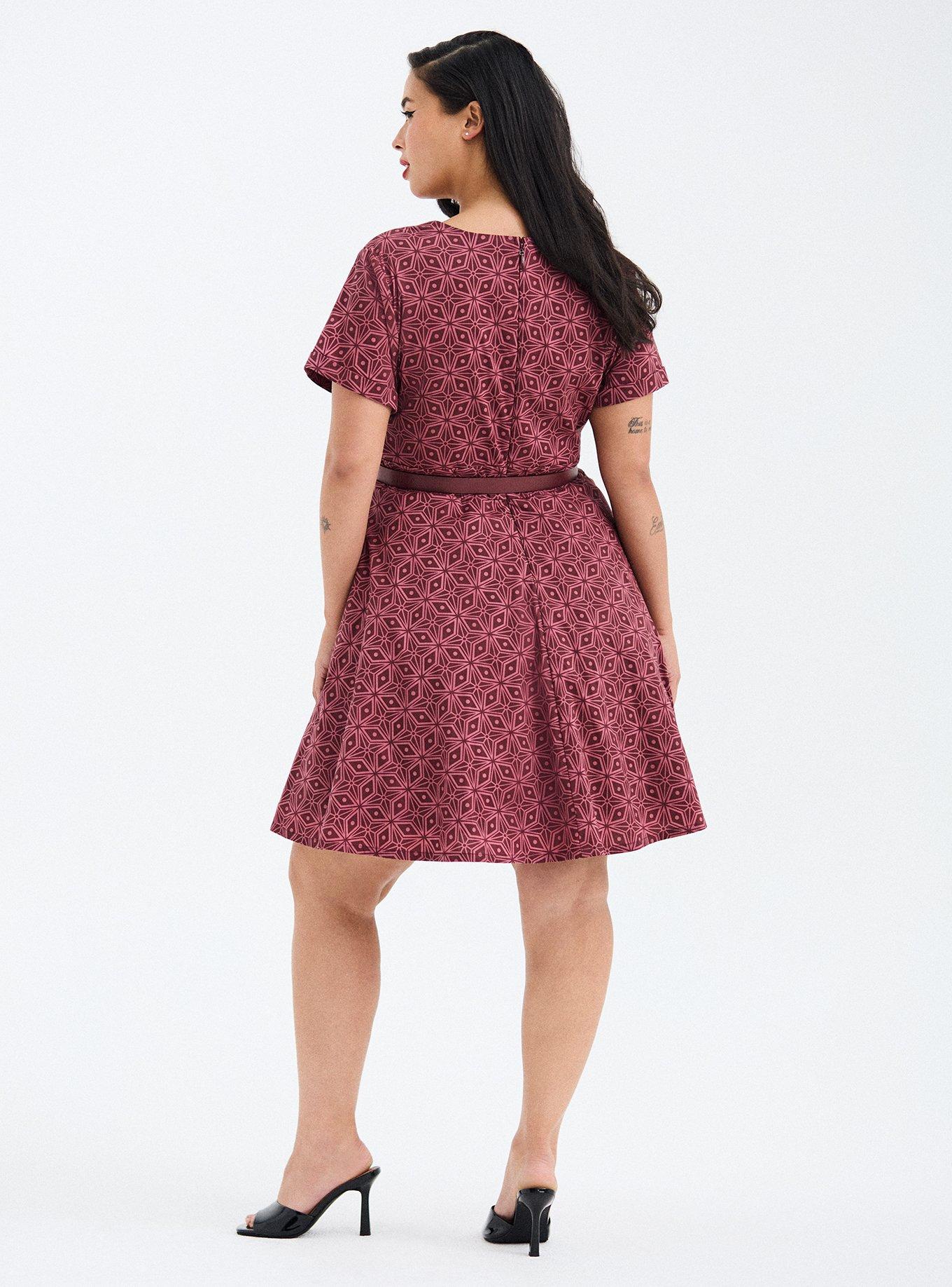 Retro Chic Surplice Mini Dress