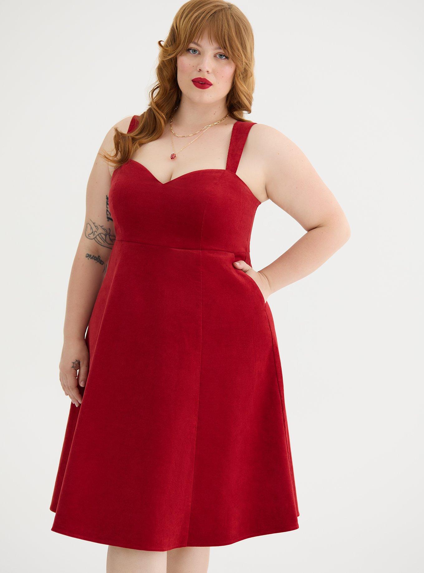 Retro Chic Knee-Length Corduroy Dress