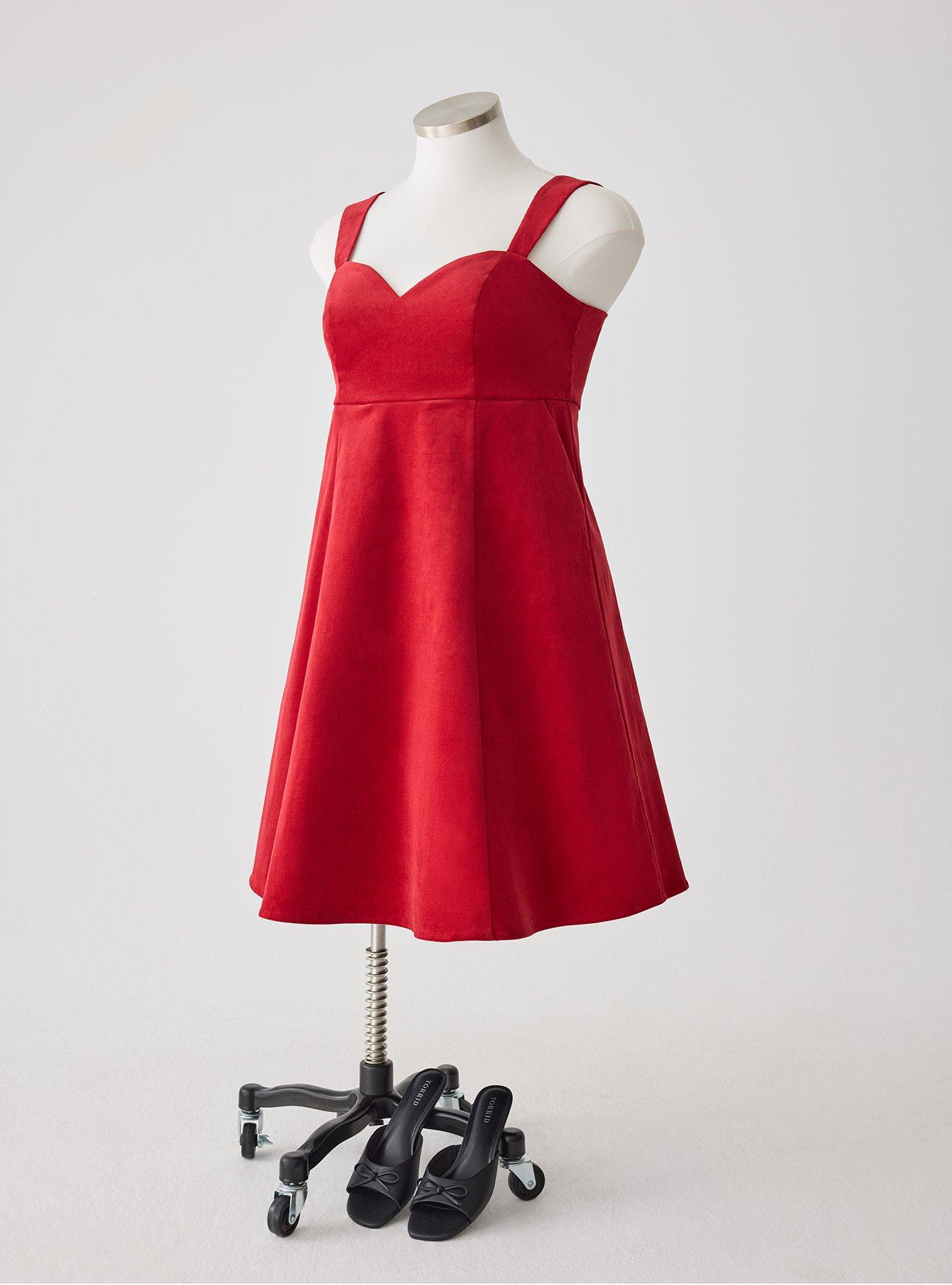Retro Chic Knee-Length Corduroy Dress