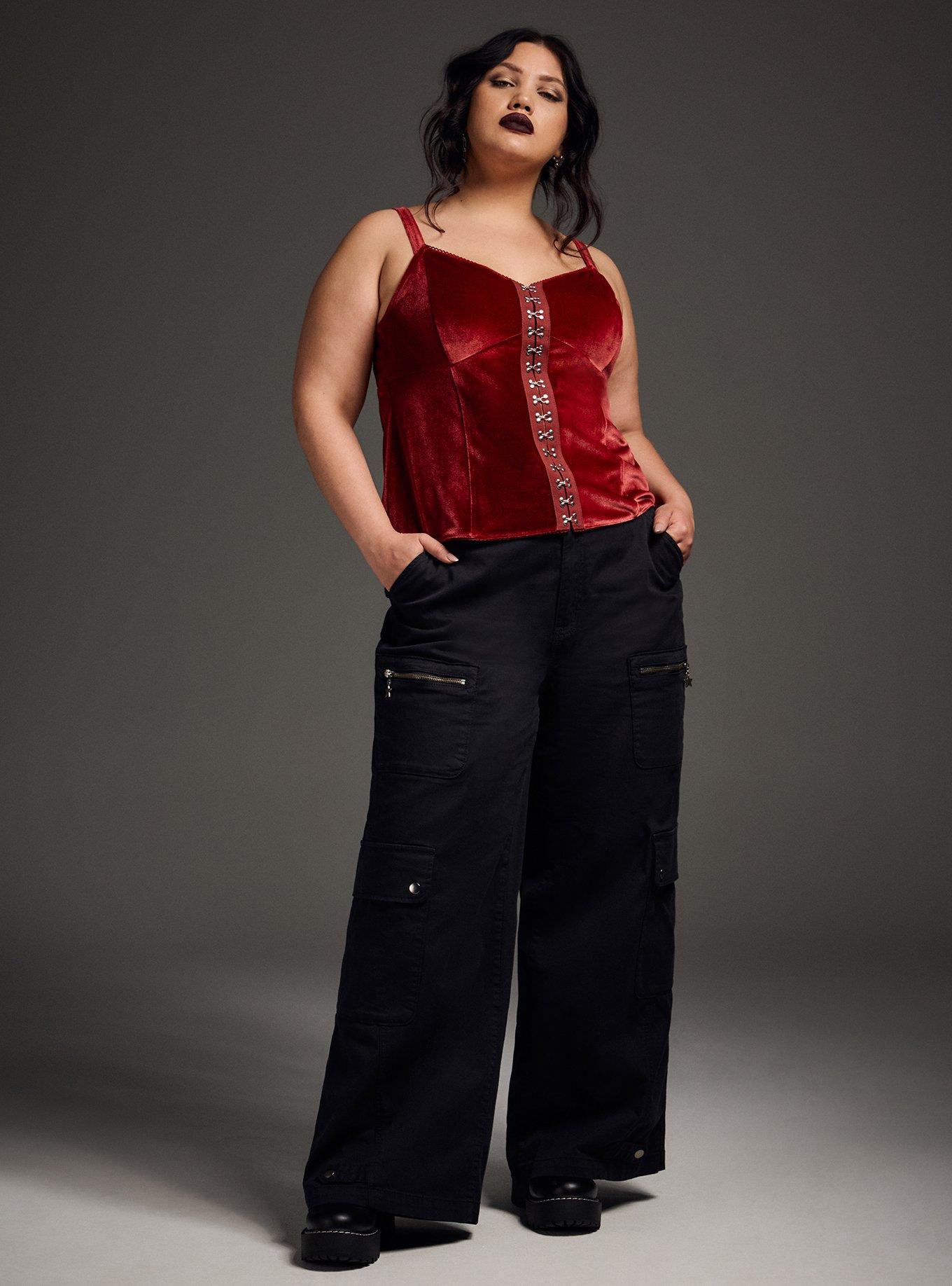 Nightfall Velvet Hook & Eye Cami