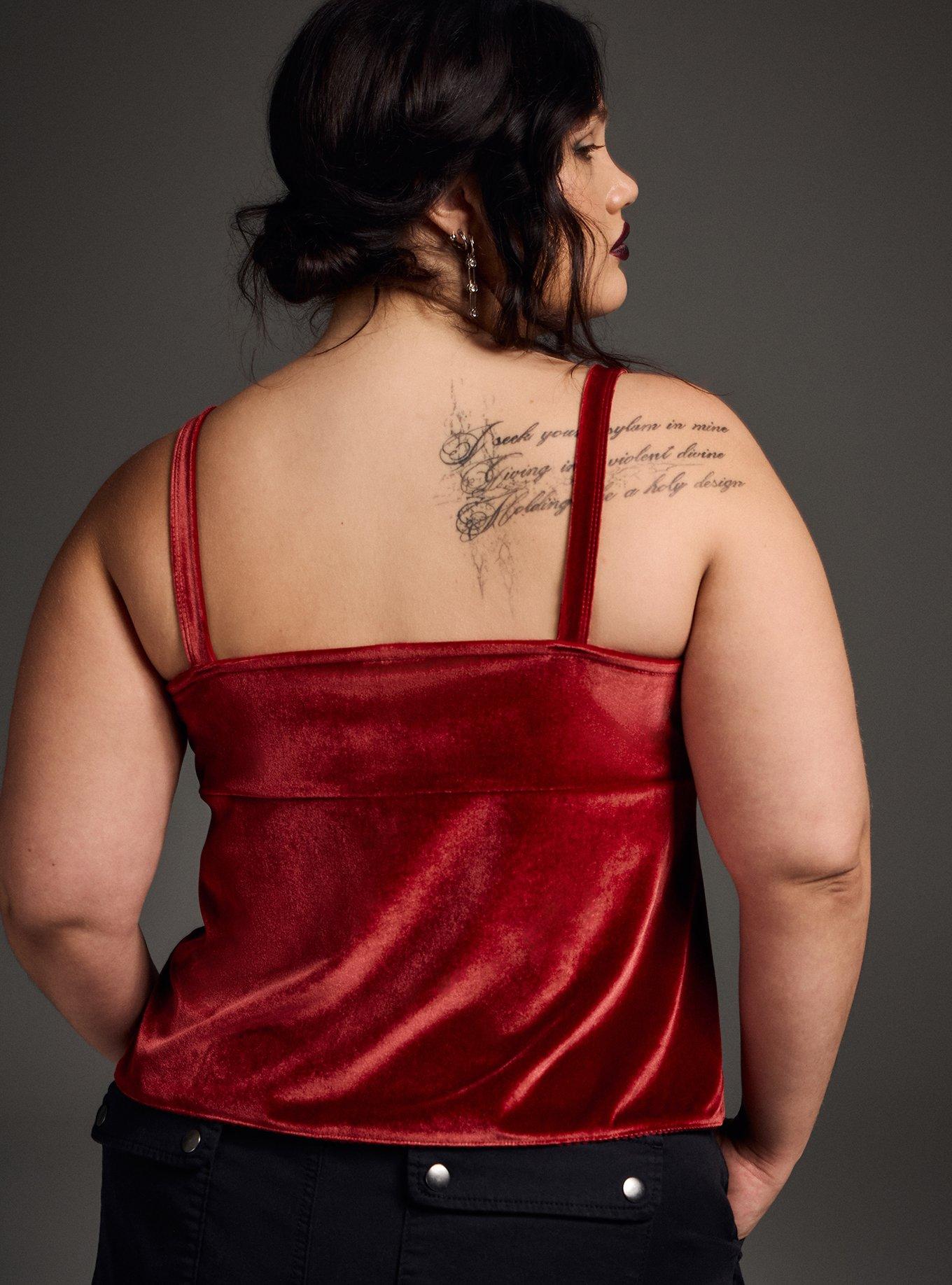 Nightfall Velvet Hook & Eye Cami