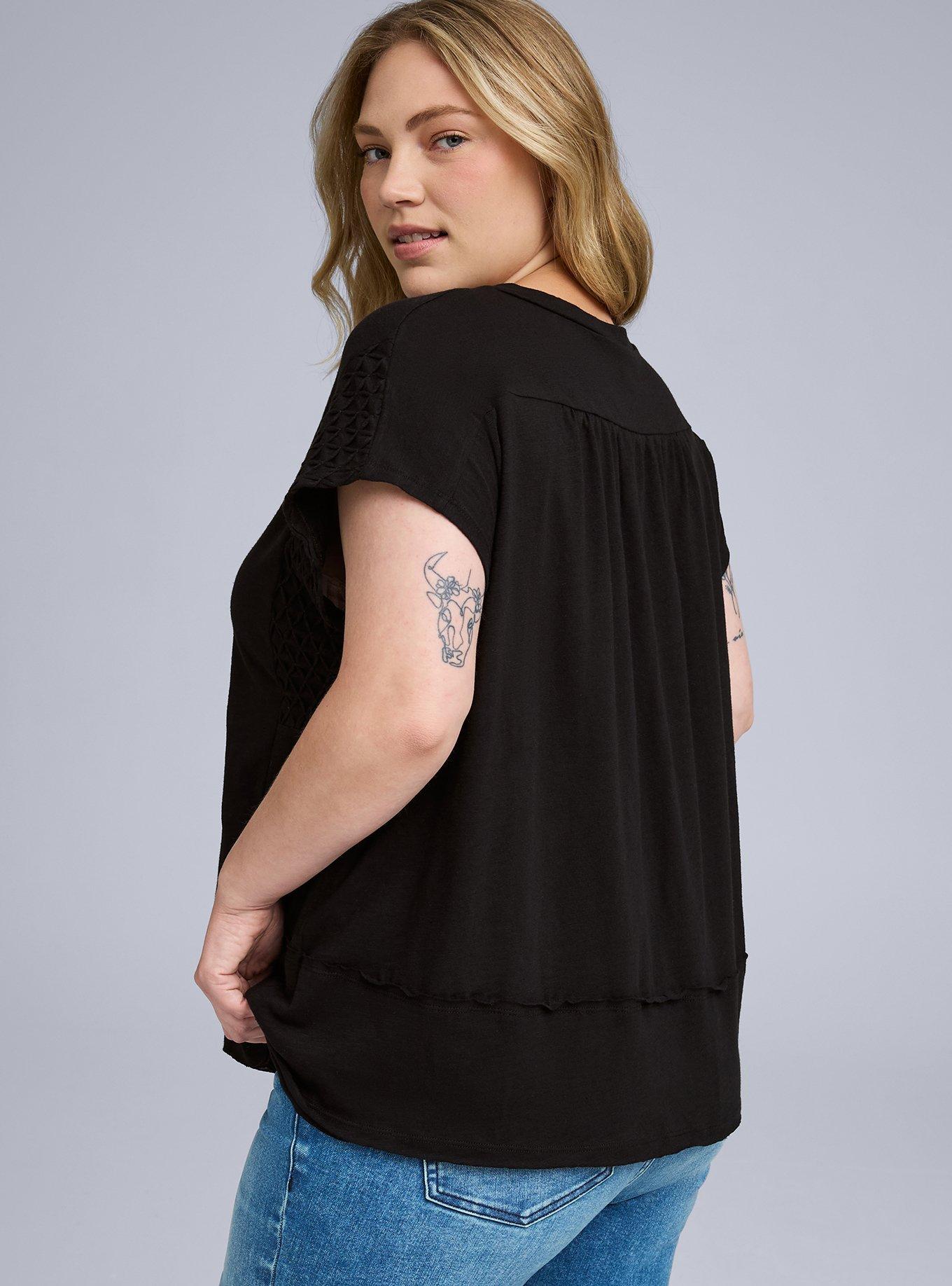 Belle Isle Pintuck Trapeze Top