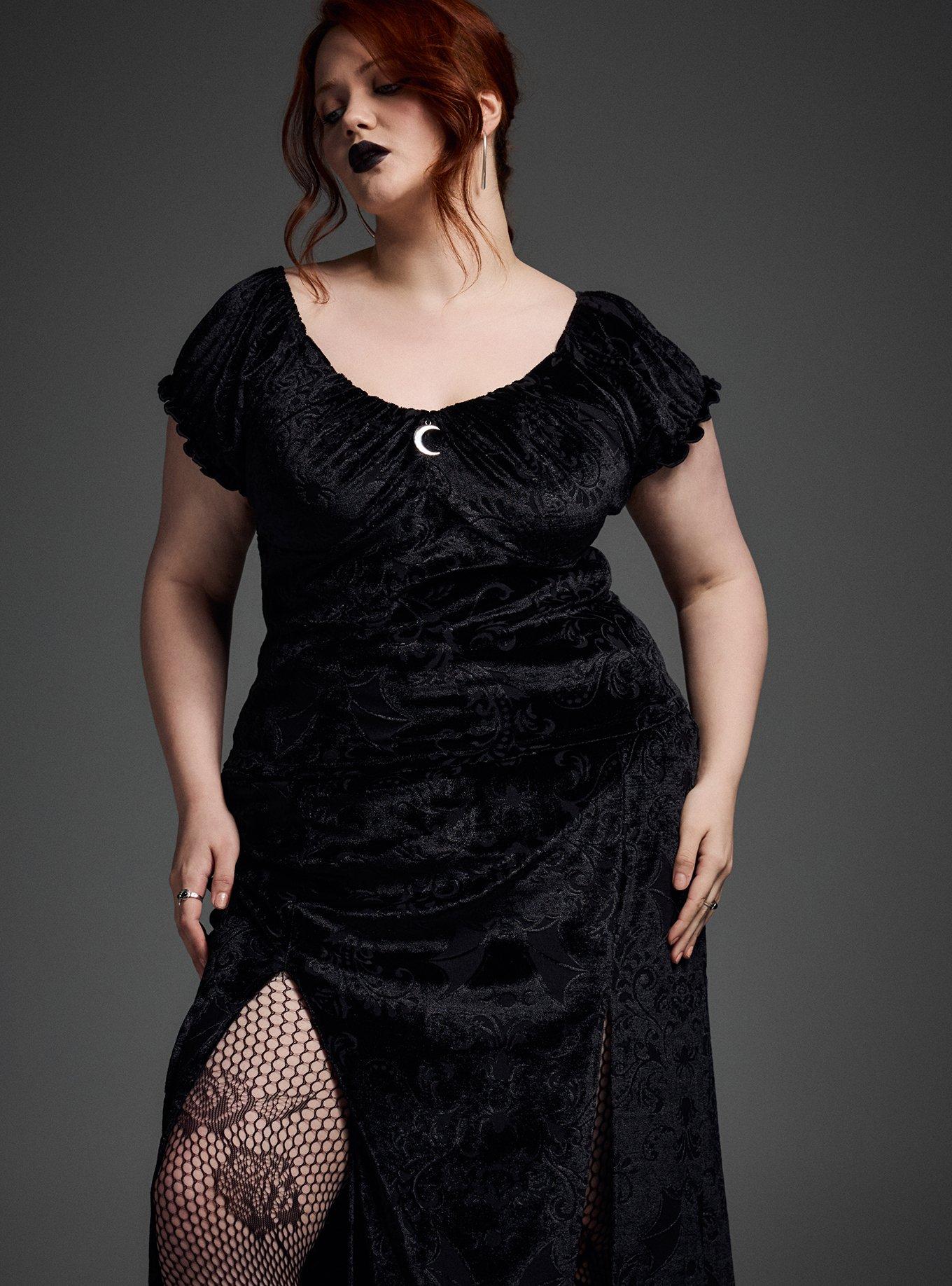 Nightfall Velvet Lace Crop Top