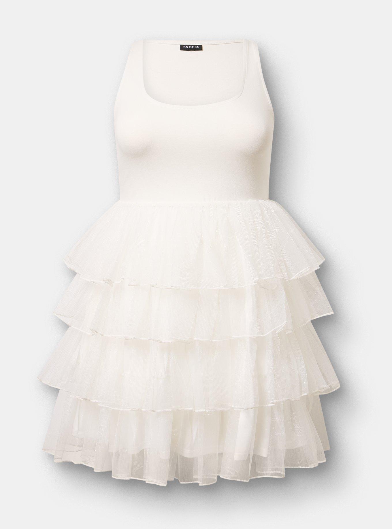 Halloween Foxy Tutu Dress, BLANC DE BLANC, flat