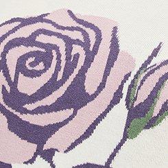 Cotton-Blend Crew Pullover Sweater, PRETTY ROSE WHISPER WHITE, swatch