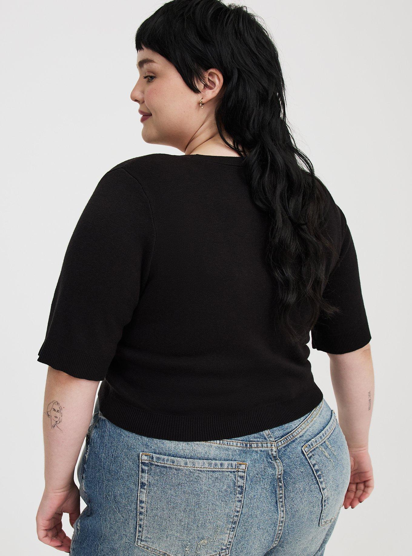 Button-Front Shrug