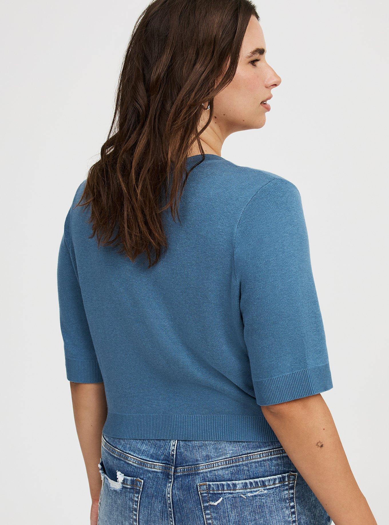 Button-Front Shrug