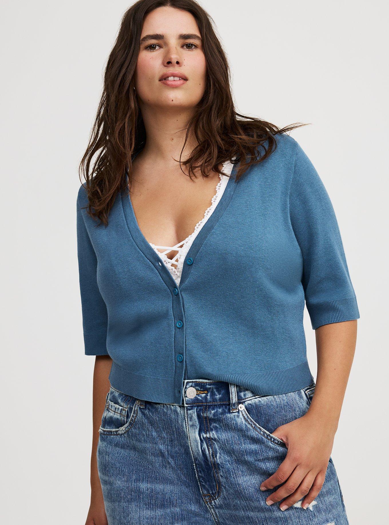 Button-Front Shrug
