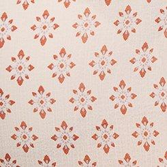 Plus Size Crinkle Chiffon 3/4 Sleeve Blouse, STAR MEDALLION BIRCH, swatch