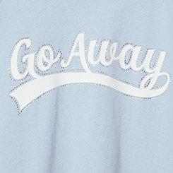 Plus Size Long Sleeve Crop Tee, GO AWAY KENTUCKY BLUE, swatch
