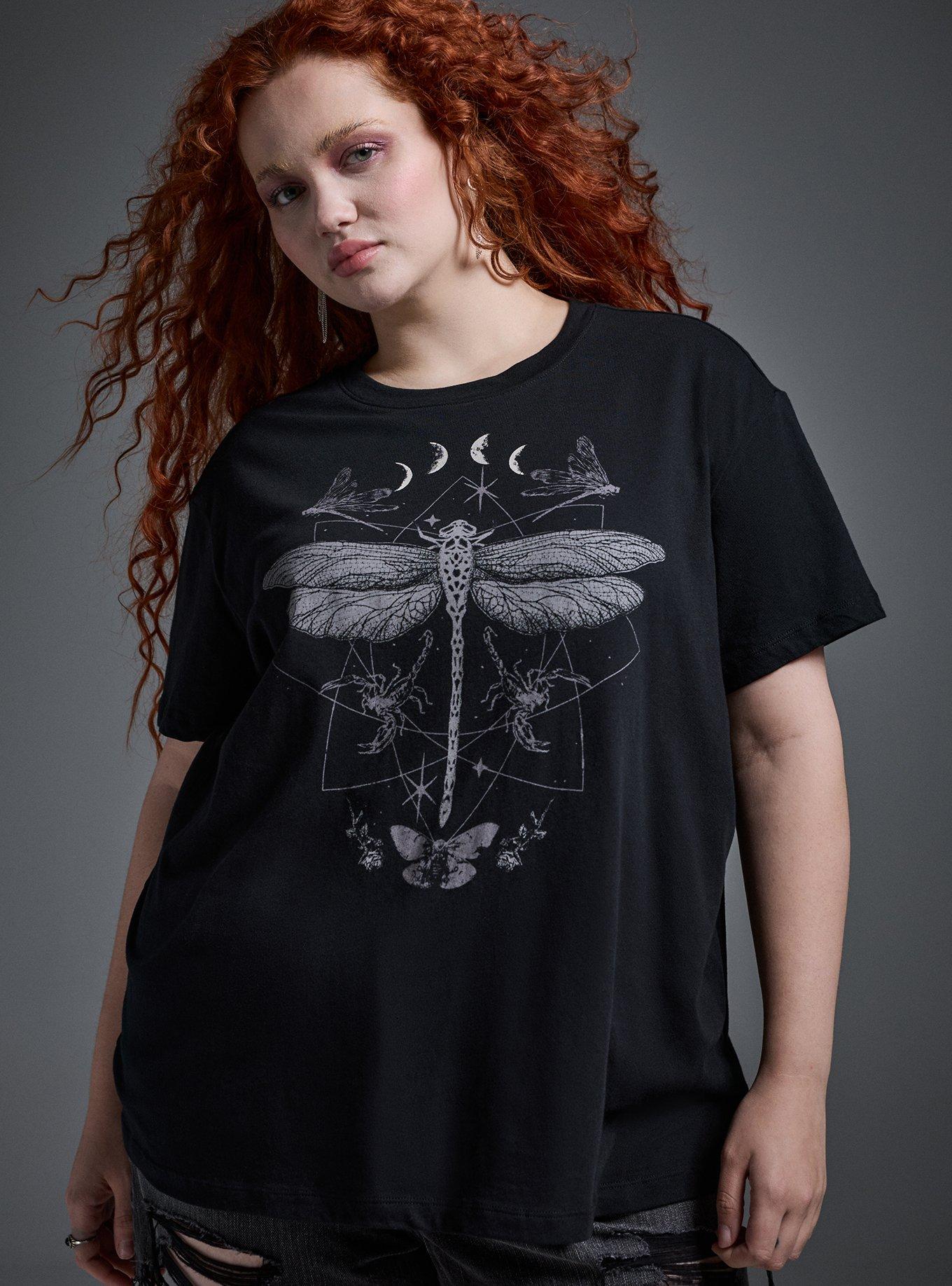Nightfall Oversized Heritage Jersey Tee, DRAGONFLY CELESTIAL DEEP BLACK, alternate