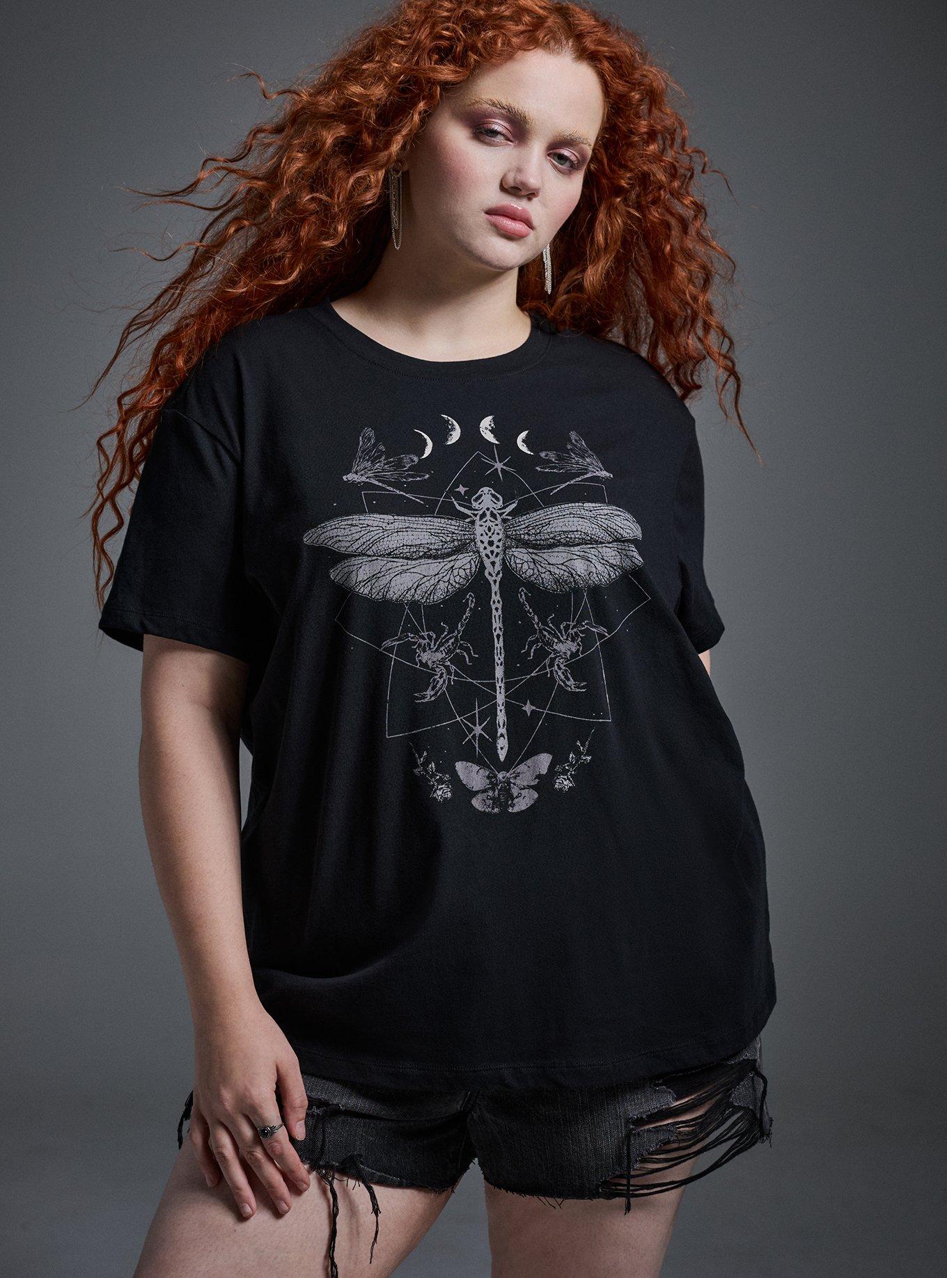 Nightfall Oversized Heritage Jersey Tee, DRAGONFLY CELESTIAL DEEP BLACK, alternate