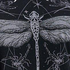 Nightfall Oversized Heritage Jersey Tee, DRAGONFLY CELESTIAL DEEP BLACK, swatch