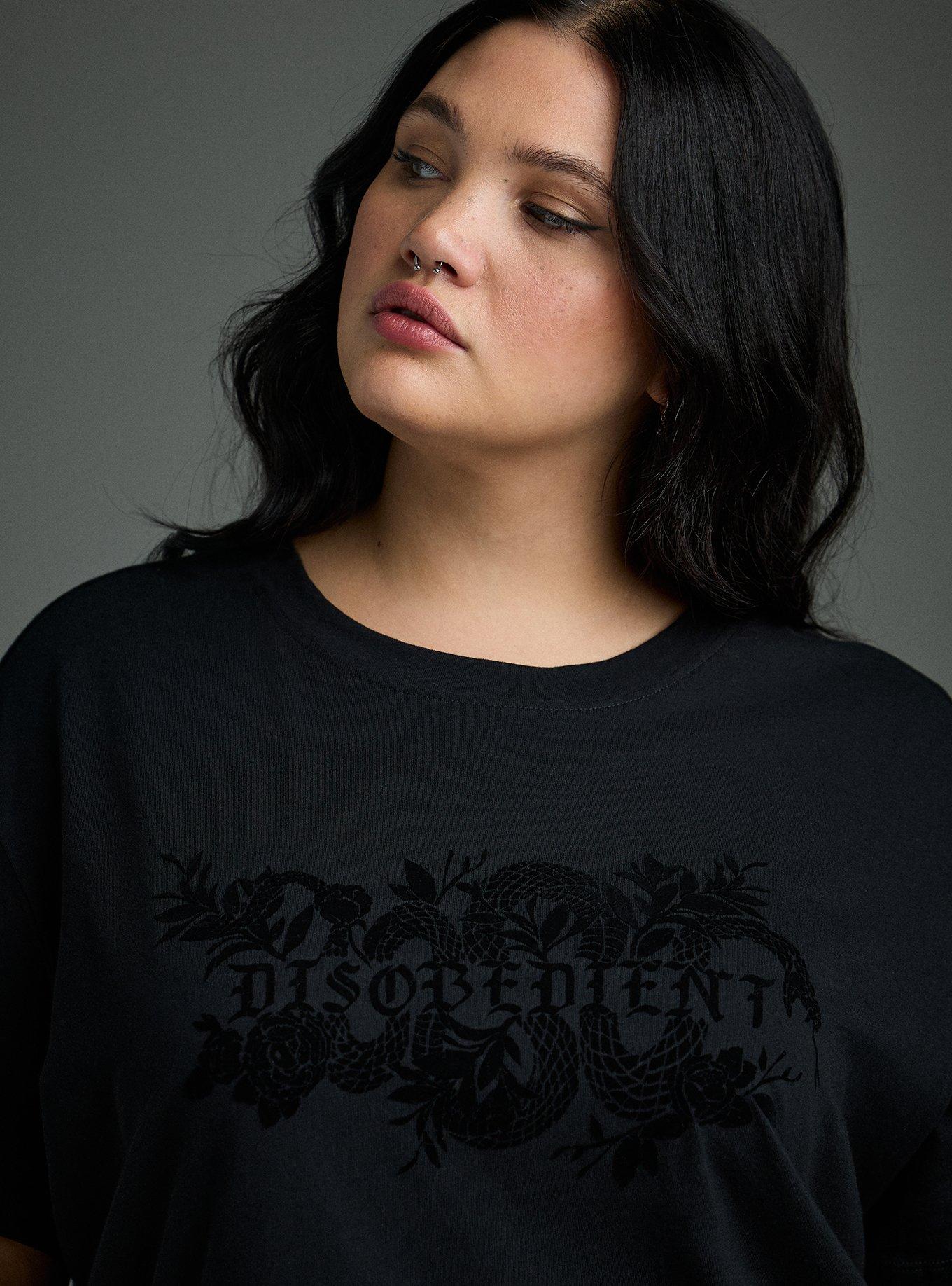 Nightfall Oversized Heritage Jersey Tee, DISOBEDIENT DEEP BLACK, alternate