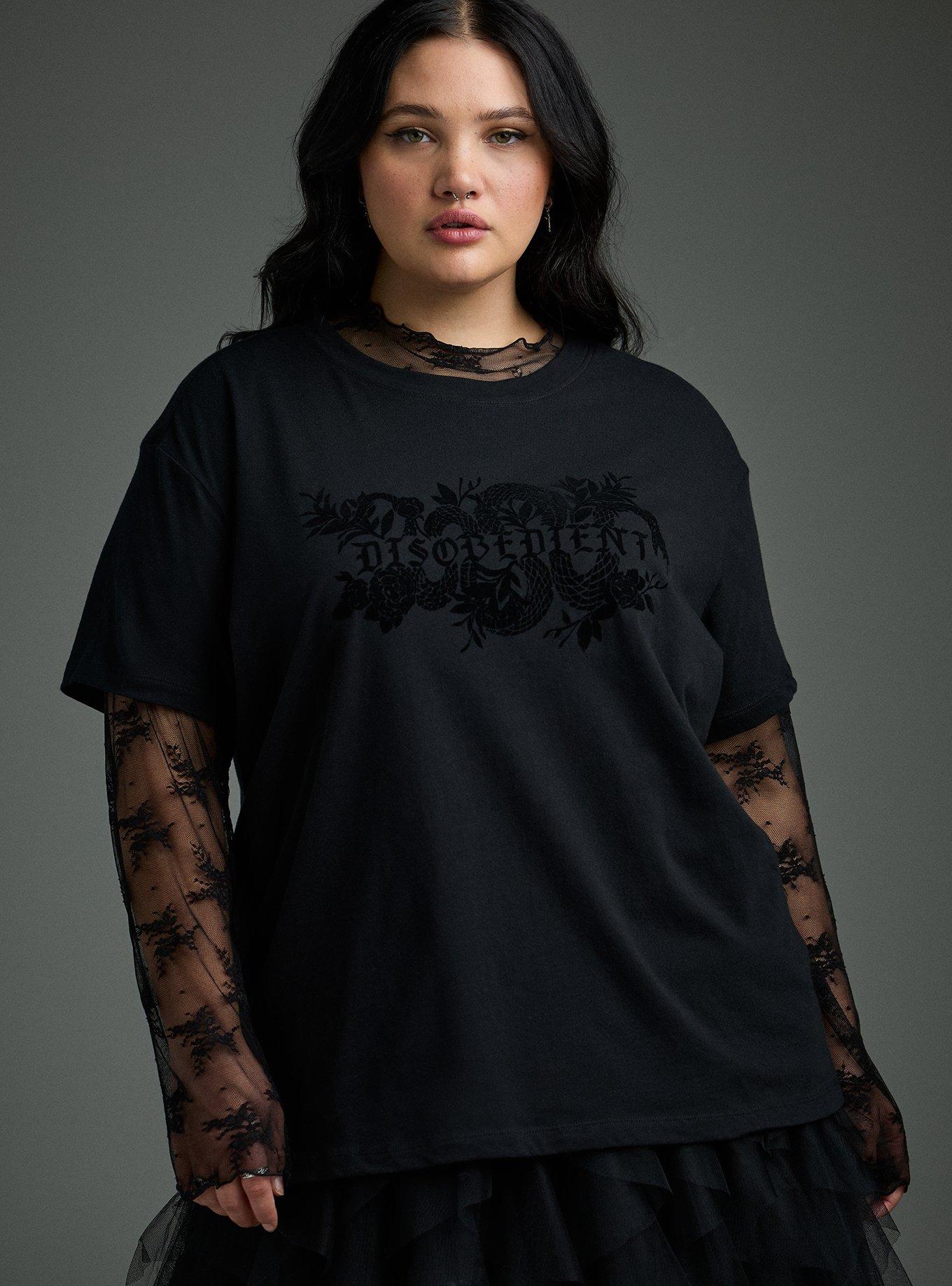 Nightfall Oversized Heritage Jersey Tee, DISOBEDIENT DEEP BLACK, alternate