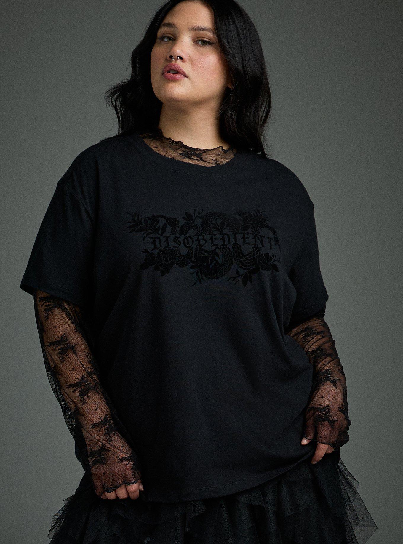 Plus Size - Nightfall Oversized Heritage Jersey Tee - Torrid
