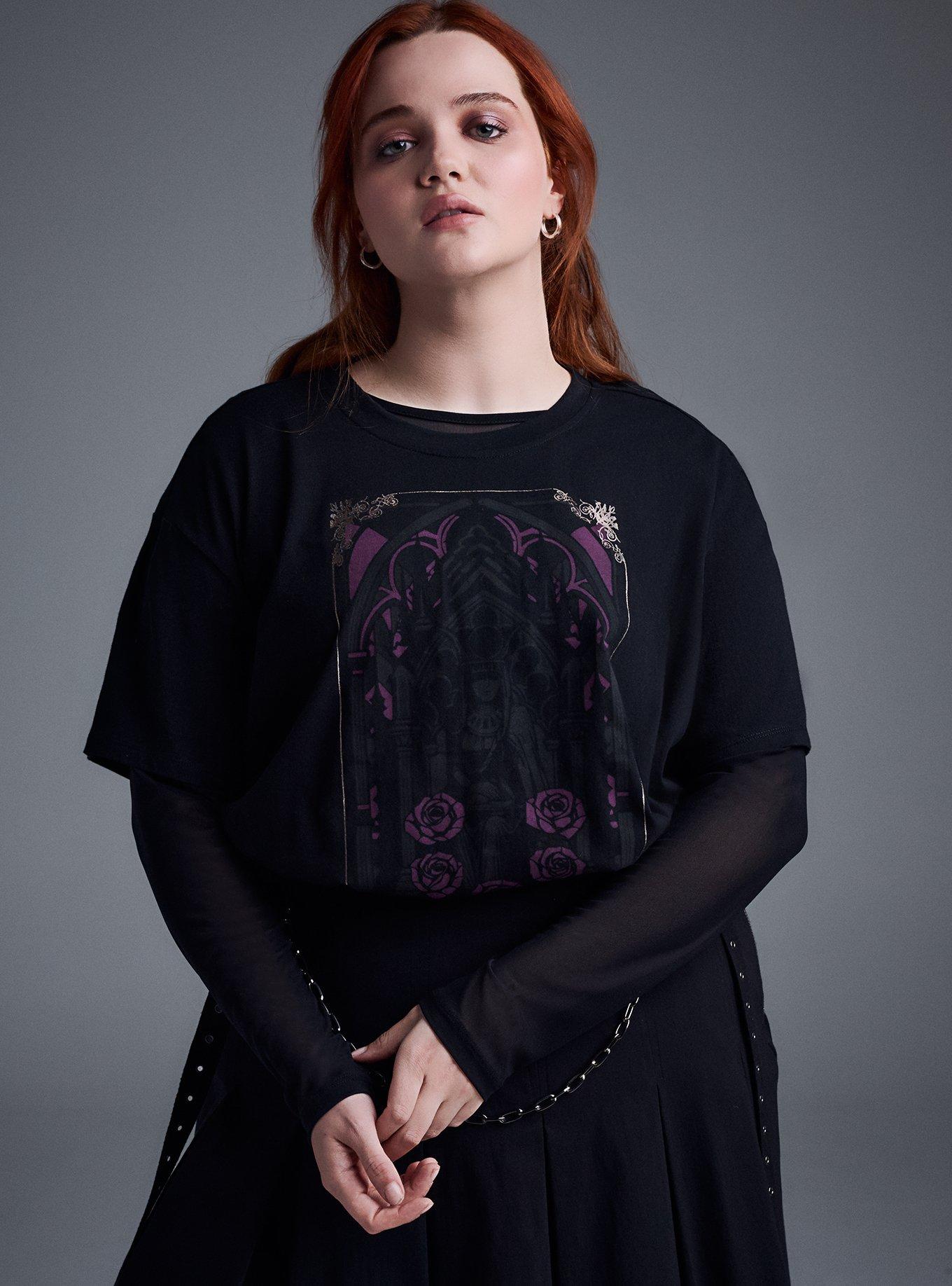 Nightfall Oversized Heritage Jersey Tee, HIGH PRIESTESS DEEP BLACK, alternate