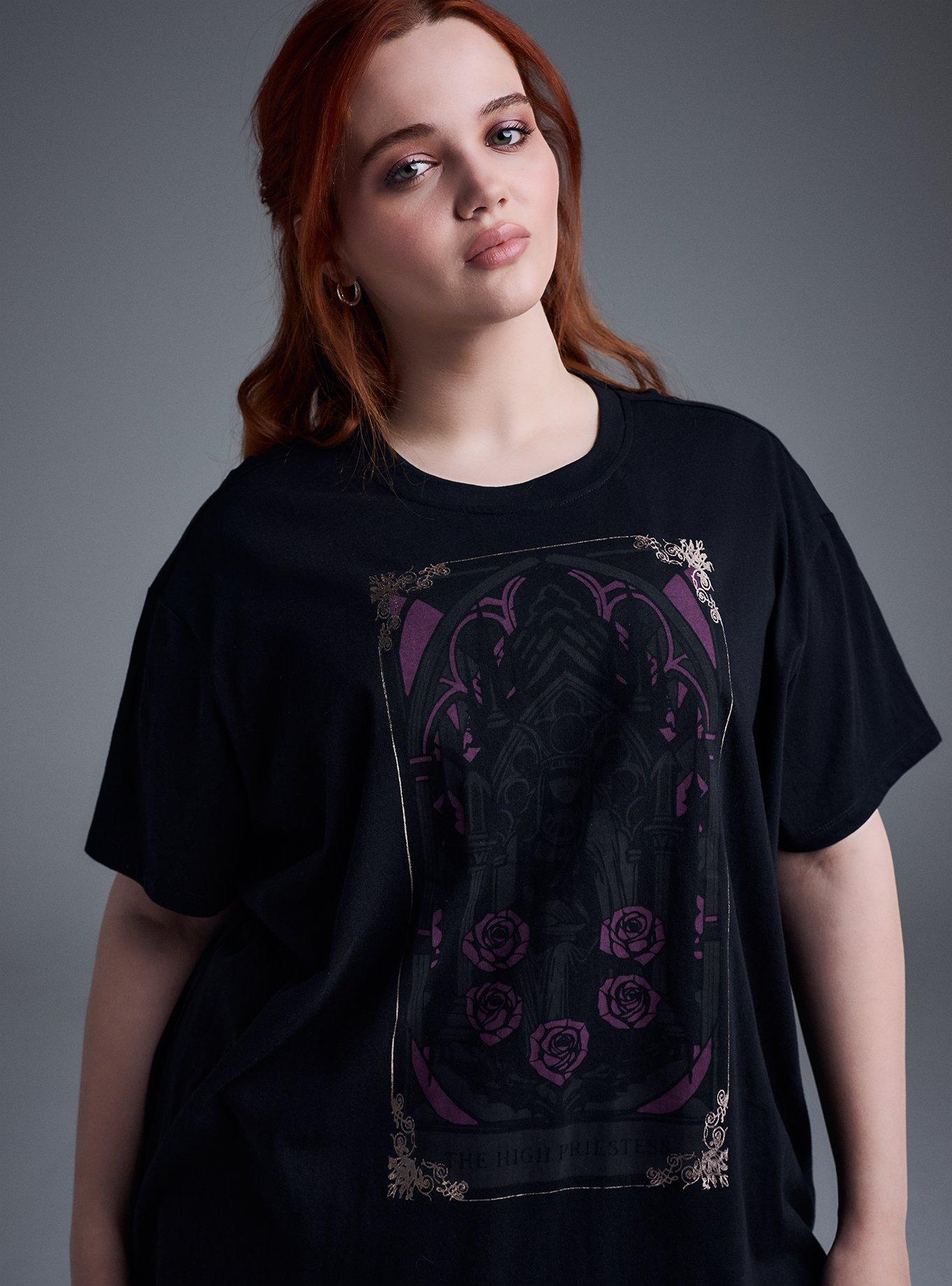 Nightfall Oversized Heritage Jersey Tee, HIGH PRIESTESS DEEP BLACK, alternate