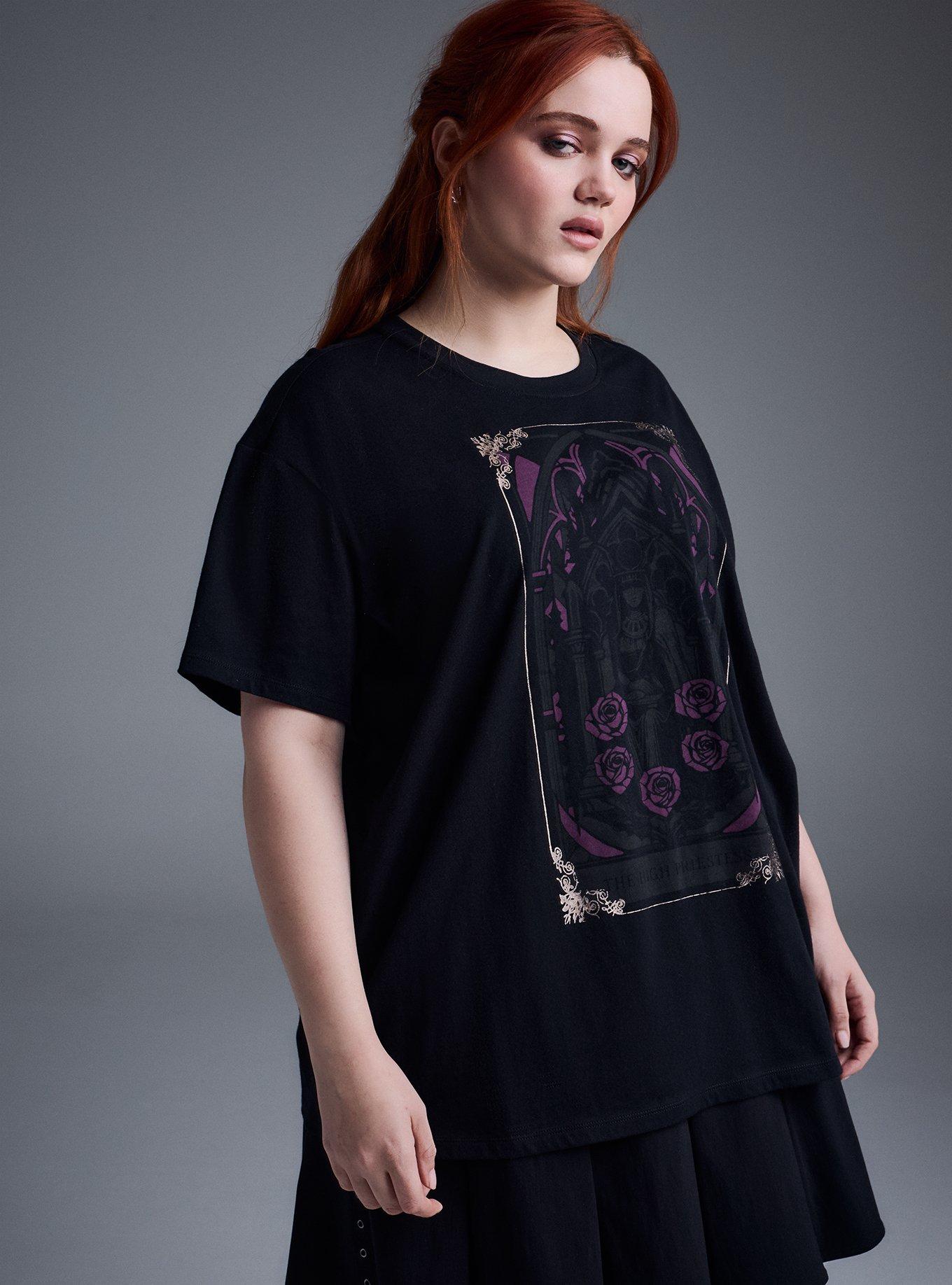 Nightfall Oversized Heritage Jersey Tee, HIGH PRIESTESS DEEP BLACK, alternate