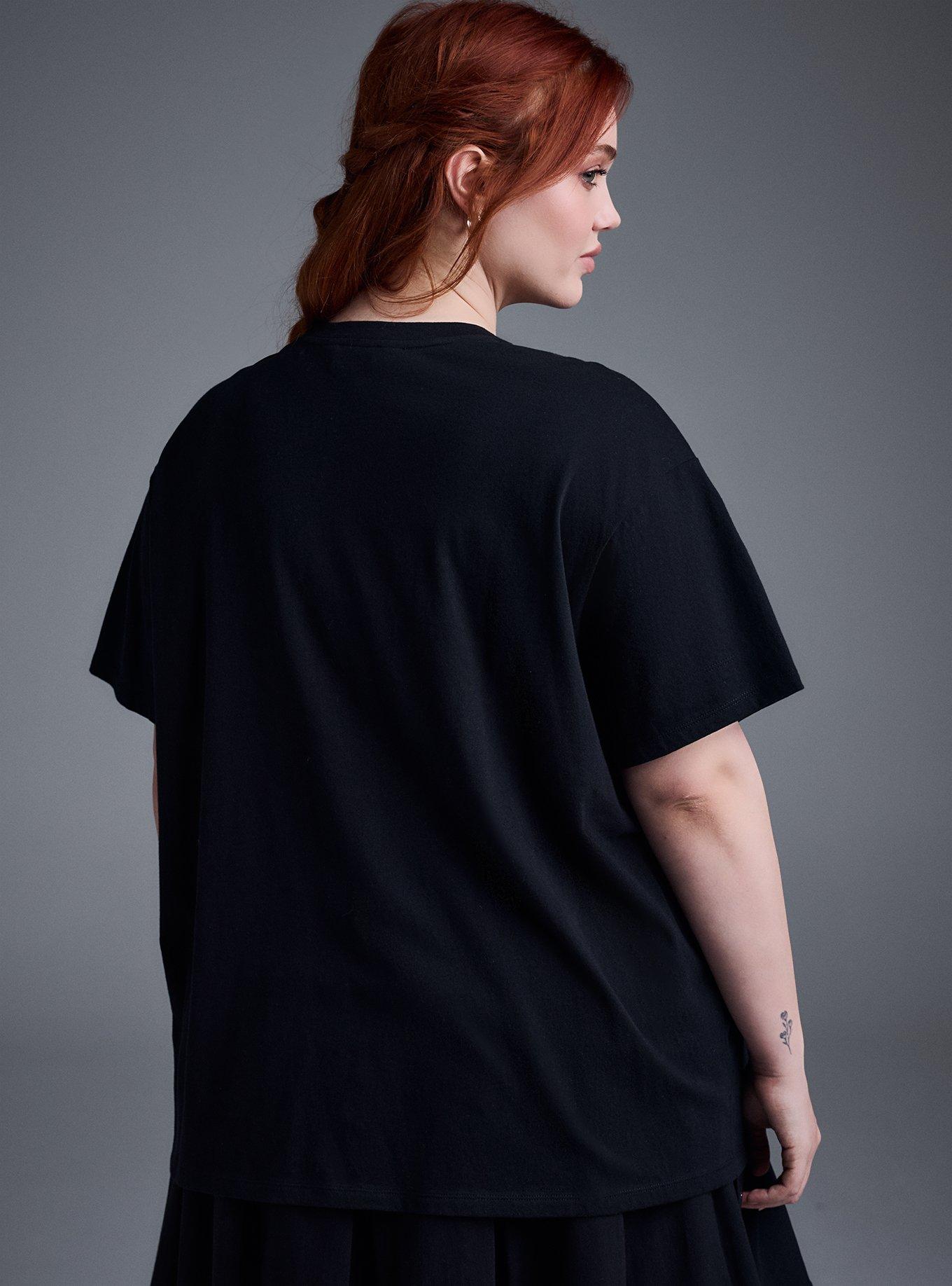 Nightfall Oversized Heritage Jersey Tee, HIGH PRIESTESS DEEP BLACK, alternate