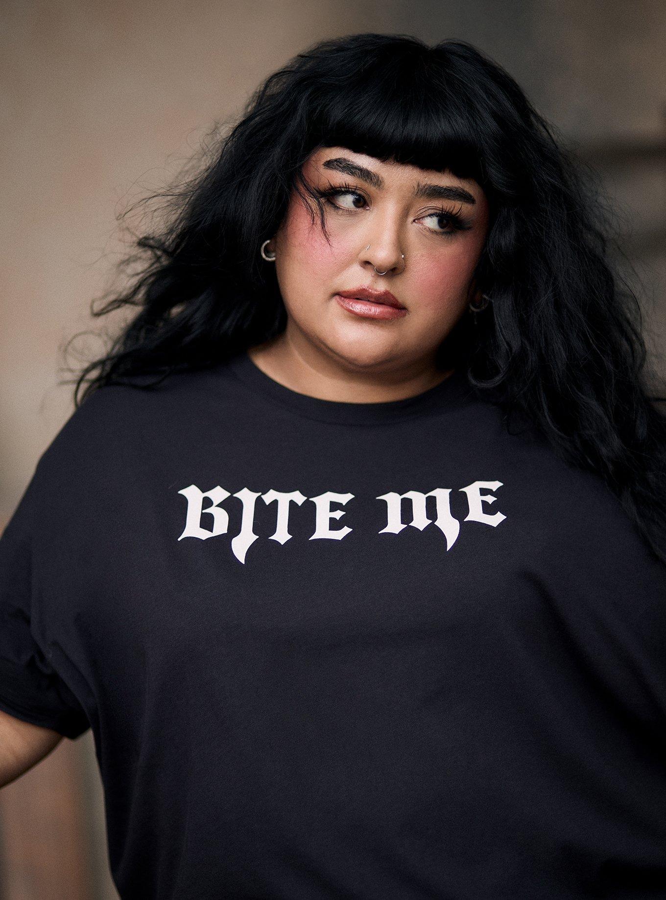 Nightfall Oversized Heritage Jersey Tee, BITE ME FANGS, alternate