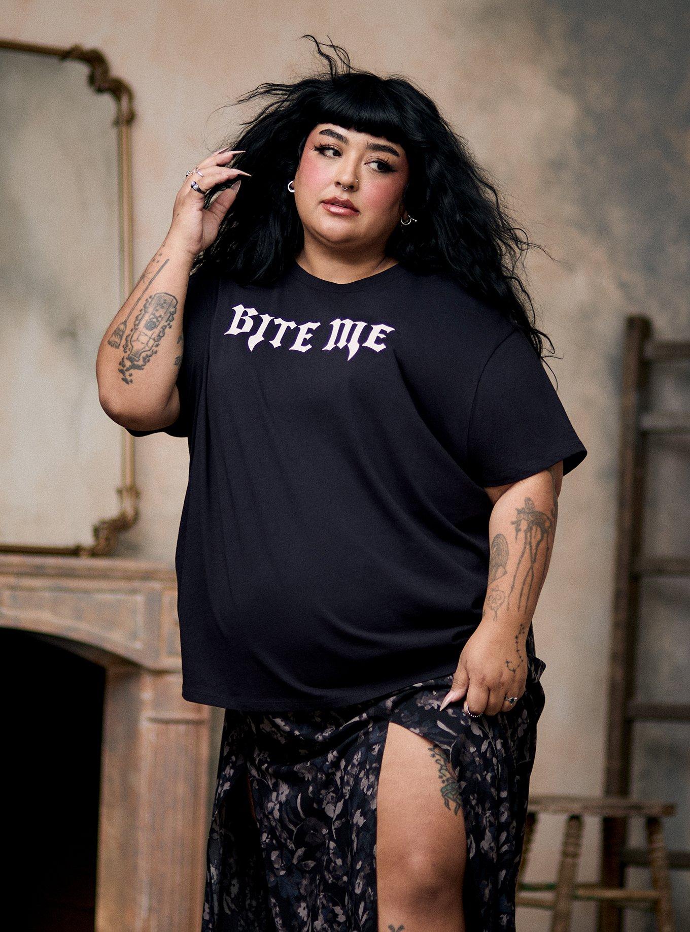 Nightfall Oversized Heritage Jersey Tee, BITE ME FANGS, hi-res