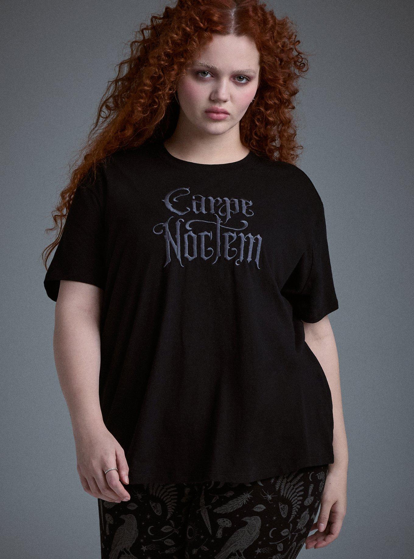 Plus Size Nightfall Oversized Heritage Jersey Tee, CARPE NOCTEM, alternate