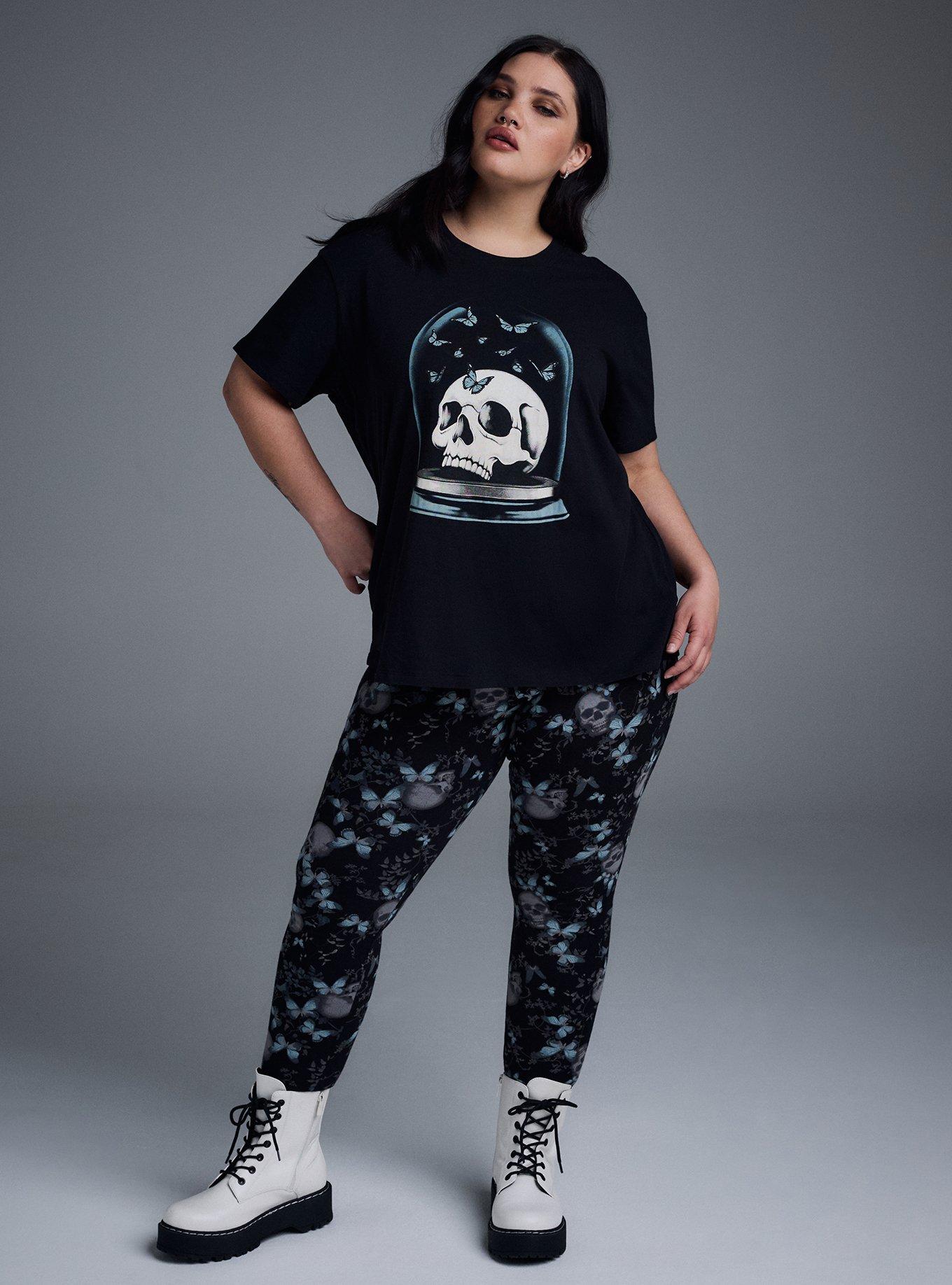 Plus Size Nightfall Oversized Heritage Jersey Tee, SKULL JAR, alternate