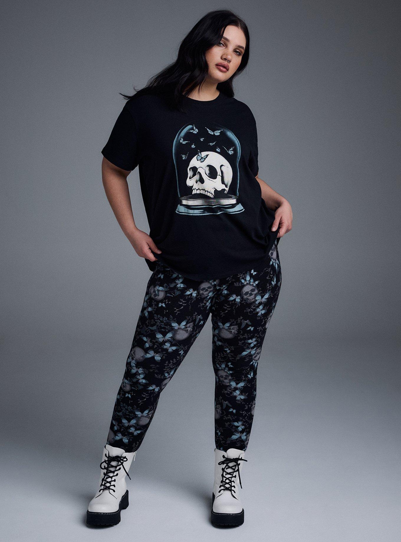 Plus Size Nightfall Oversized Heritage Jersey Tee, SKULL JAR, alternate