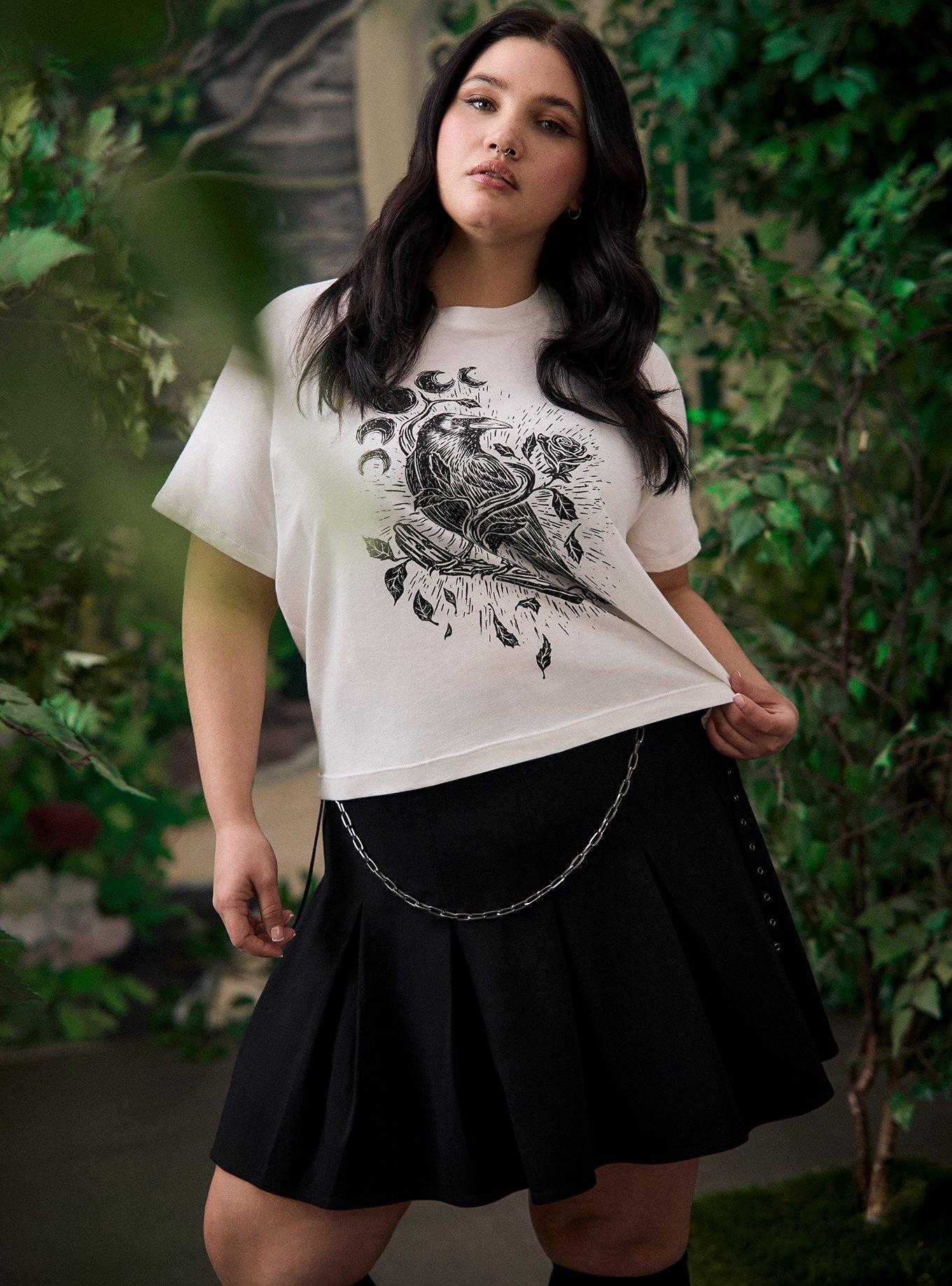 Nightfall Oversized Heritage Jersey Tee, WOODCUT CROW, hi-res