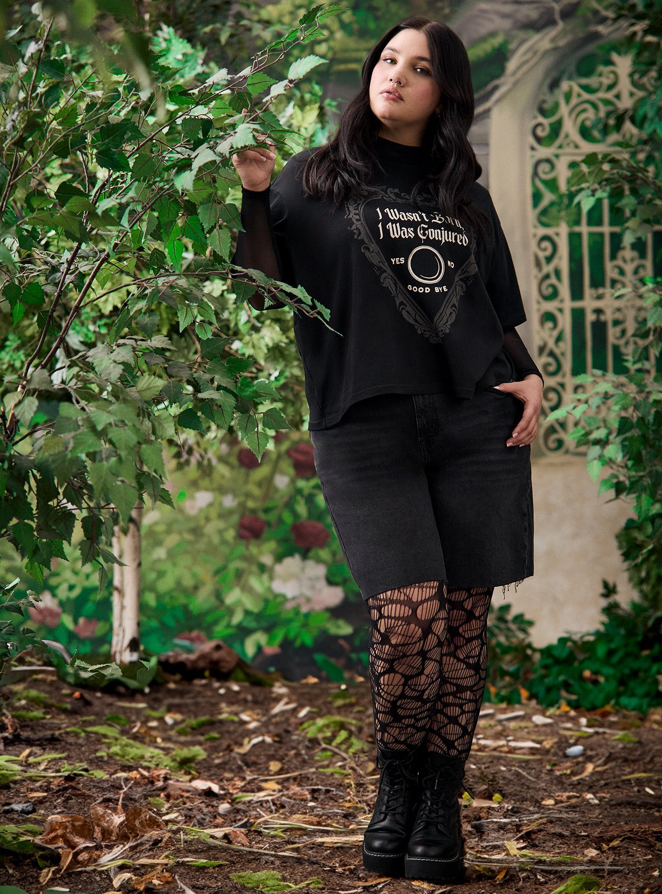 Plus Size - Nightfall Oversized Heritage Jersey Tee - Torrid