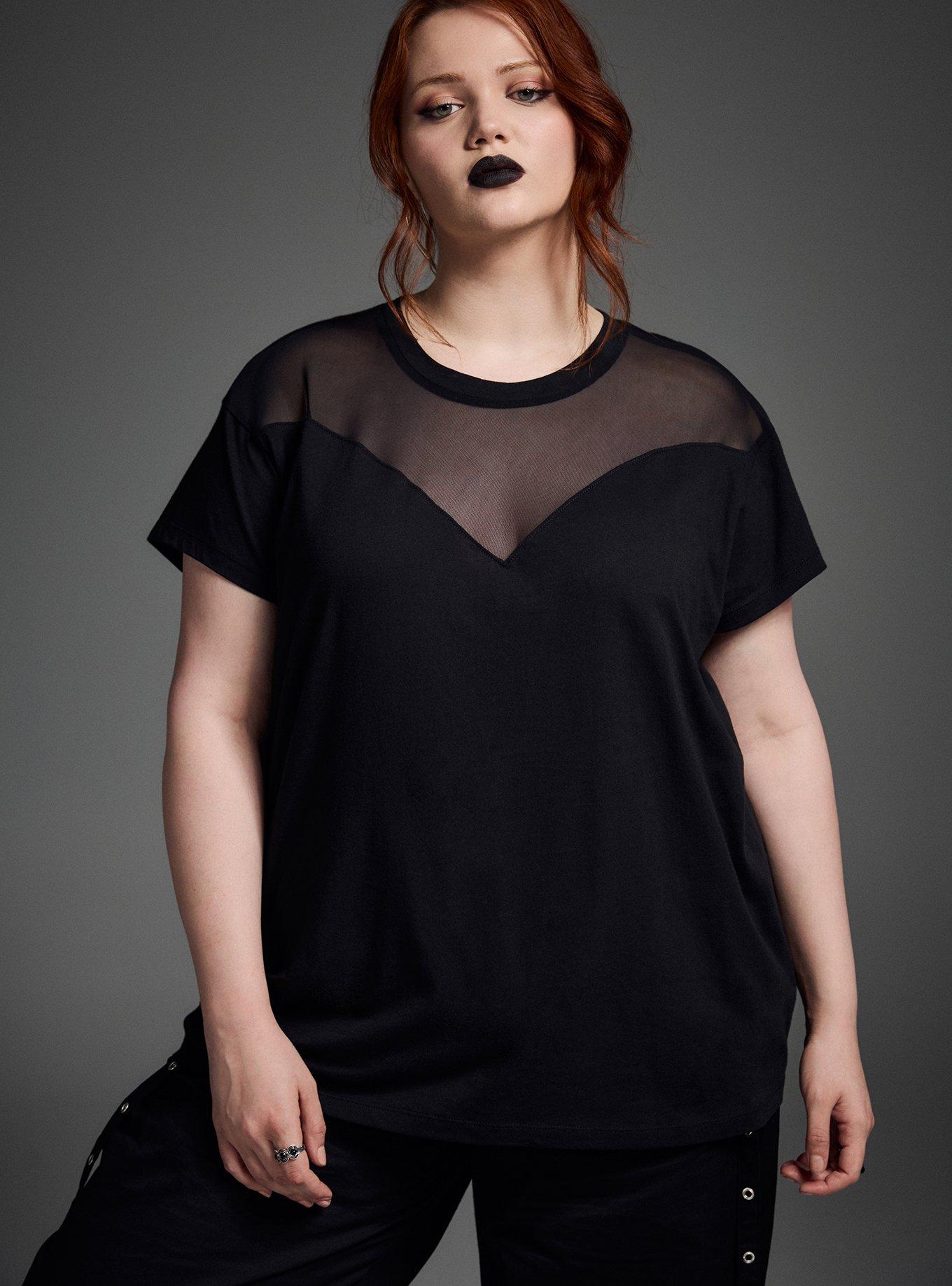 Nightfall Oversized Mesh Detail Tee