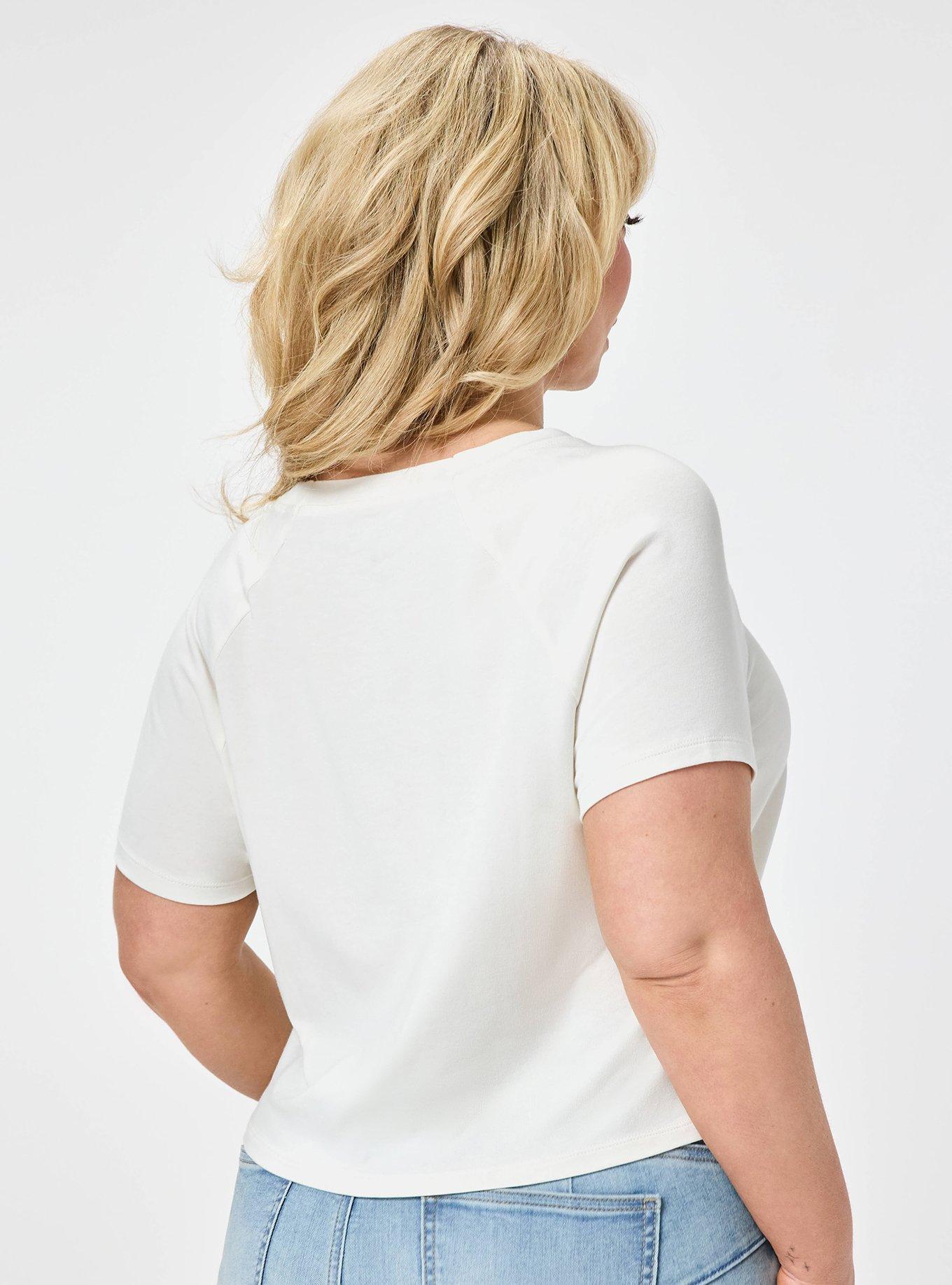 Retro Chic Fitted Crop Tee, CUTE HEXY, alternate