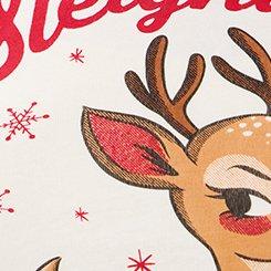 Retro Chic Fitted Crop Tee, SLEIGHIN IT DEER, swatch