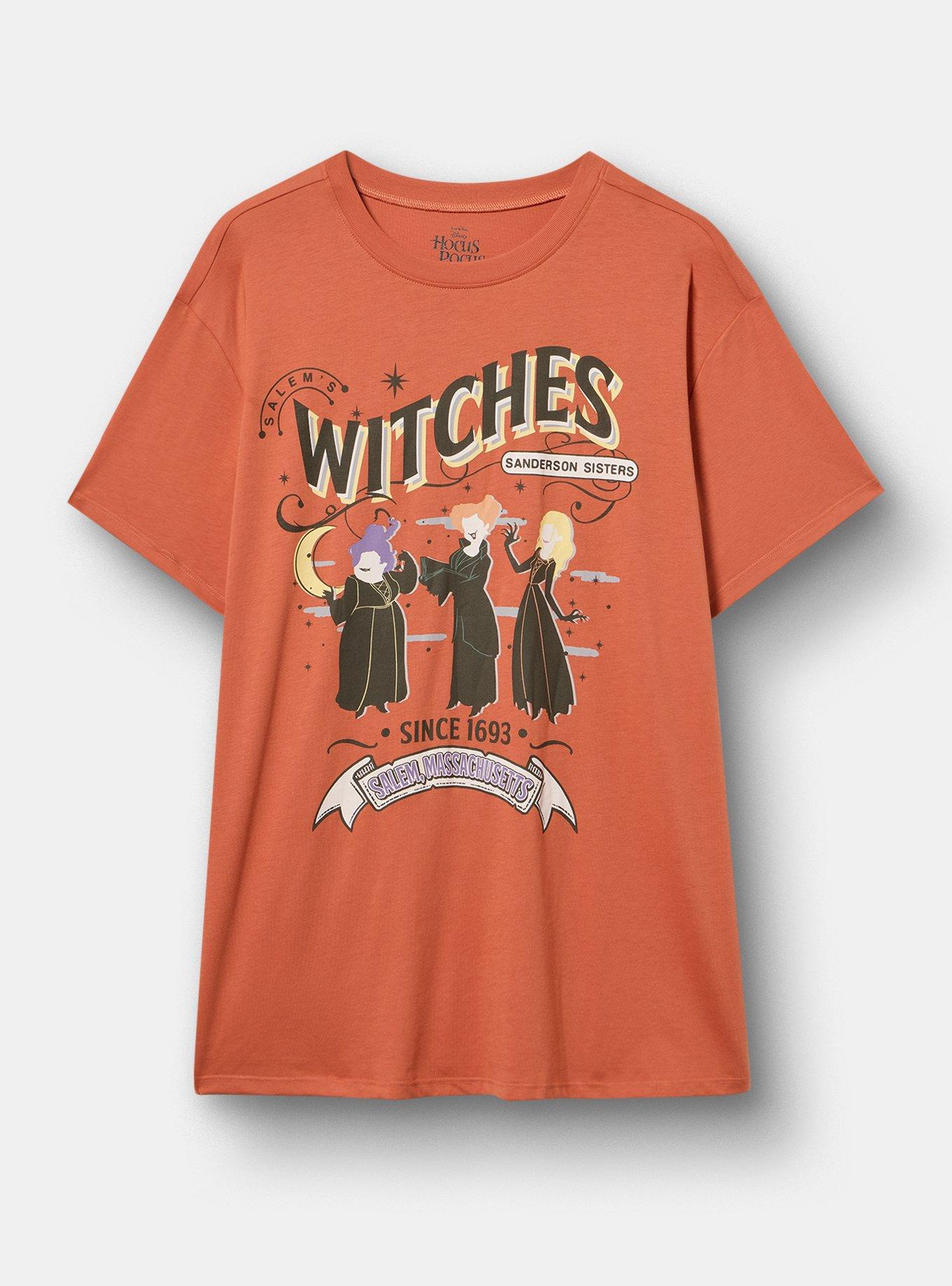 Plus Size Disney Hocus Pocus Relaxed Cotton Jersey Tee, HOCUS POCUS WITCHES ARAGON, hi-res