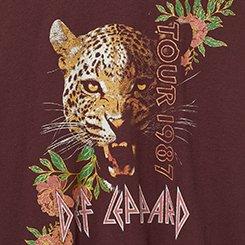 Def Leppard Oversized Cotton Jersey Tunic Tee, DEF LEPPARD SASSAFRAS, swatch