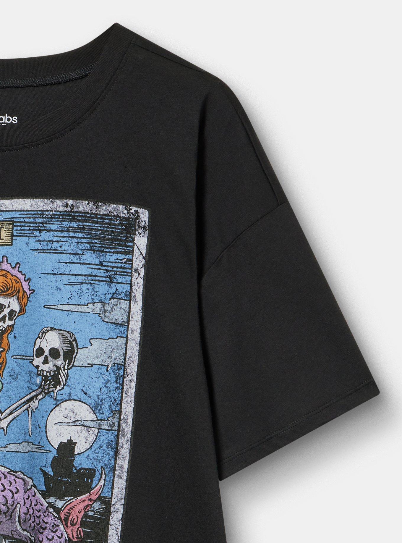 Mermaid Skeleton Oversized Tunic Tee