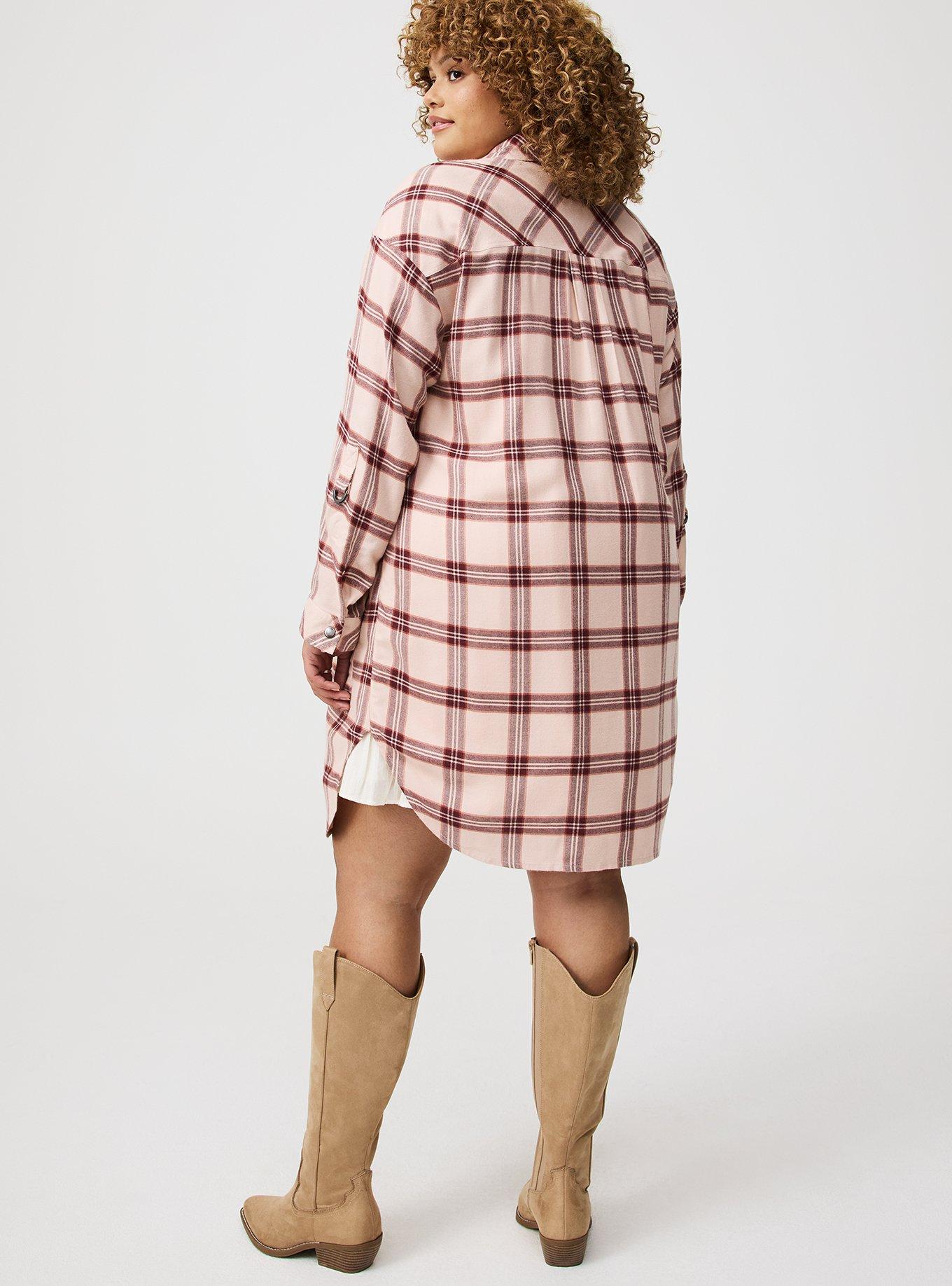 Oversized Flannel Kimono Shirt