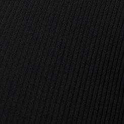 Performance Rib Longline Active Sports Bra, DEEP BLACK, swatch