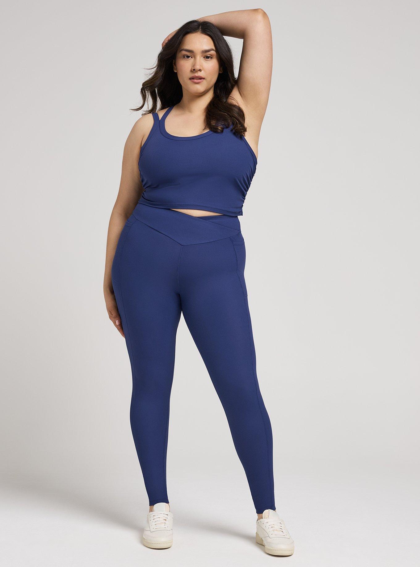 TRU Performance Rib Longline Active Sports Bra, MEDIEVAL BLUE, alternate