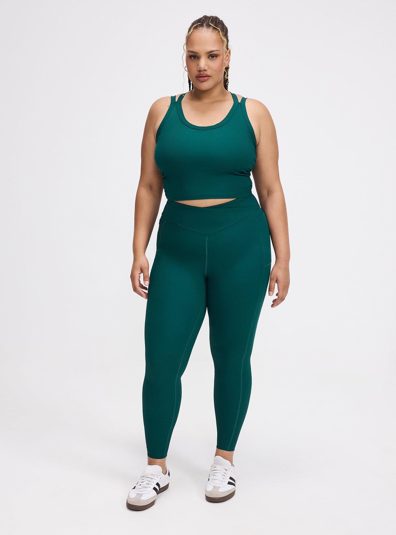 TRU Performance Rib V-Band Active Legging, BOTANICAL GARDEN, hi-res