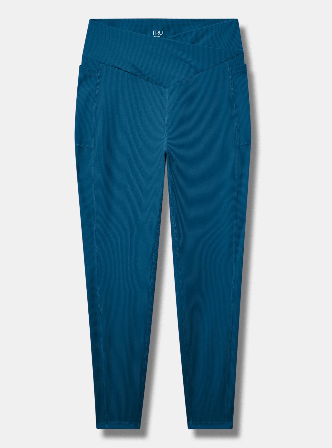 TRU Performance Rib V-Band Active Legging, LEGION BLUE, flat