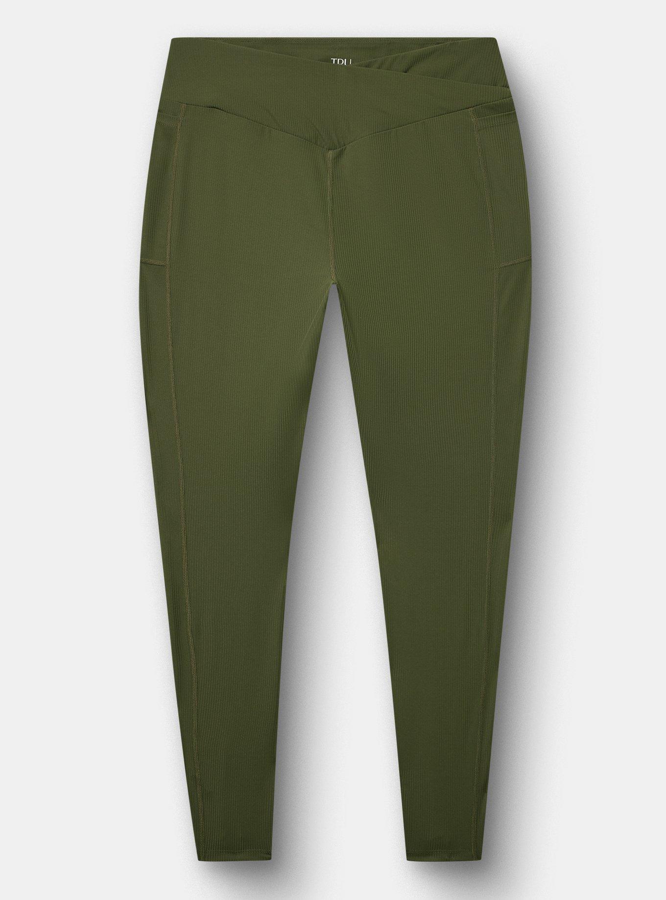 PERFORMANCE RIB V BAND ACTIVE LEGGING, FOREST NIGHT, hi-res