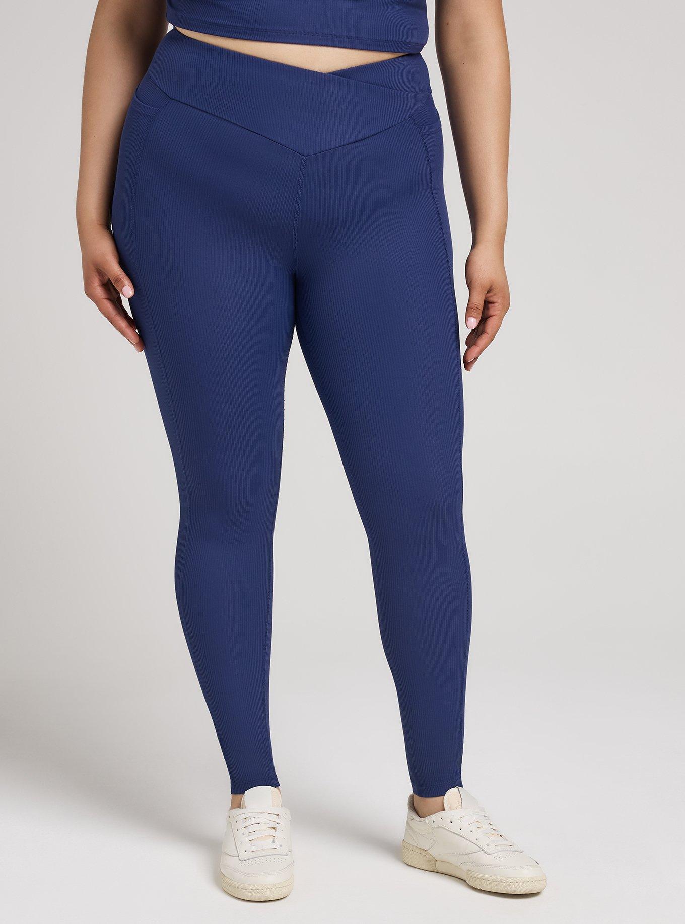 PERFORMANCE RIB V BAND ACTIVE LEGGING, MEDIEVAL BLUE, alternate
